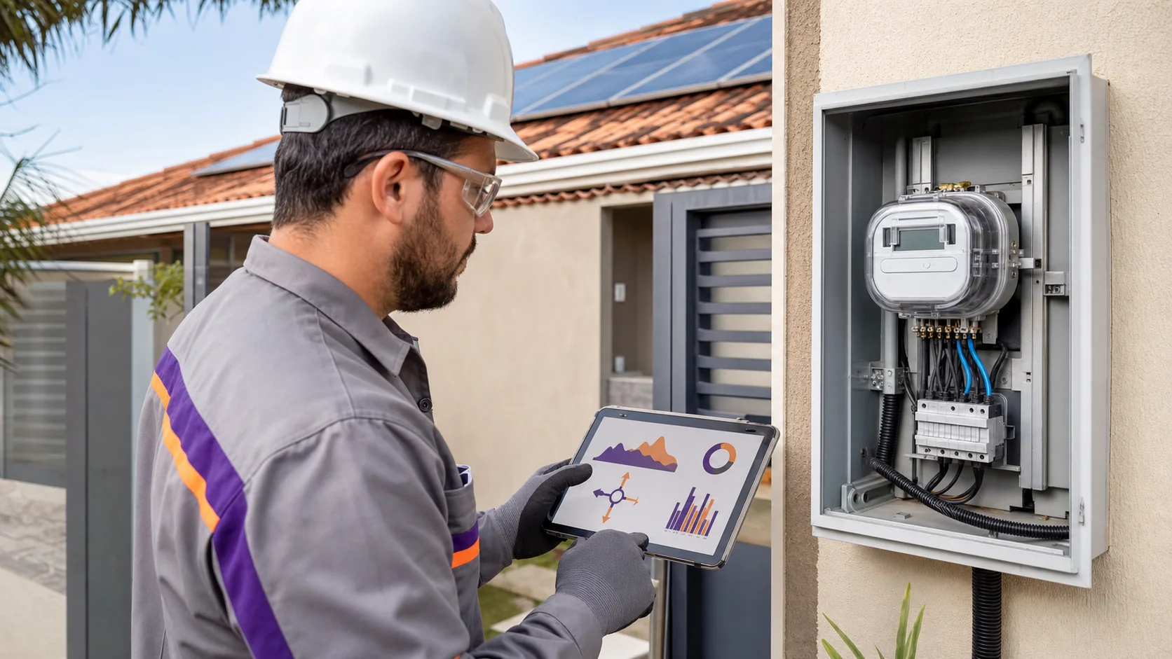 Sistema fotovoltaico conectado à rede em análise de viabilidade elétrica